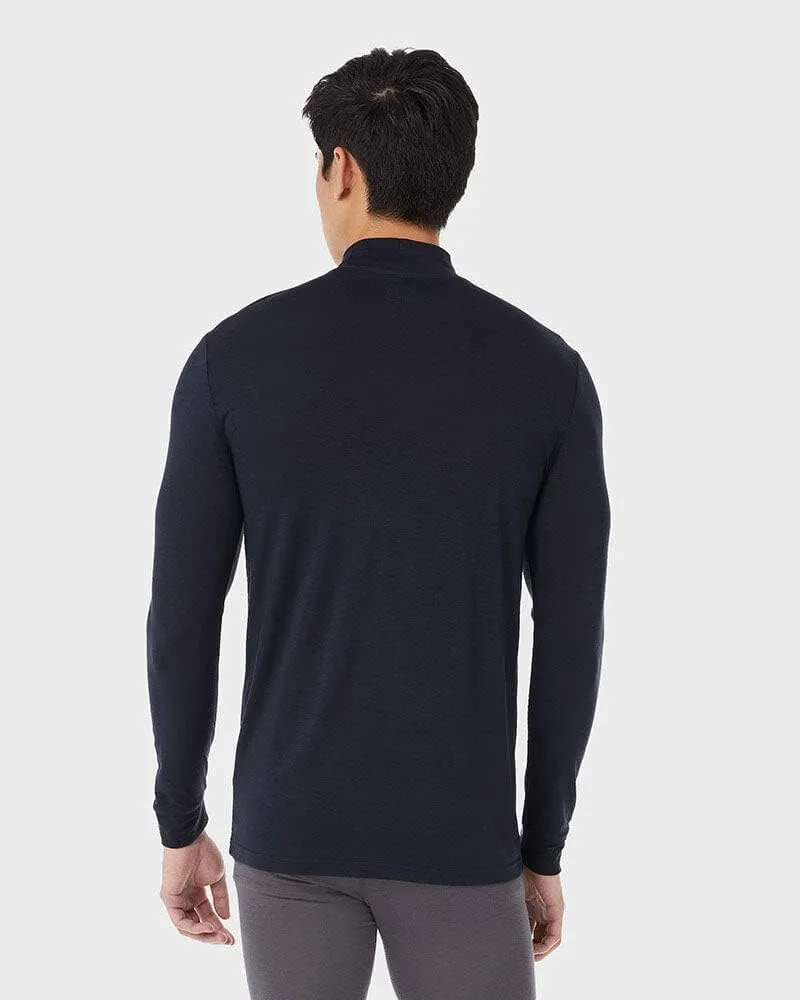 32 Degrees Men's Lightweight Baselayer Mock Top | Long Sleeve | Form Fitting | 4-Way Stretch | Thermal
