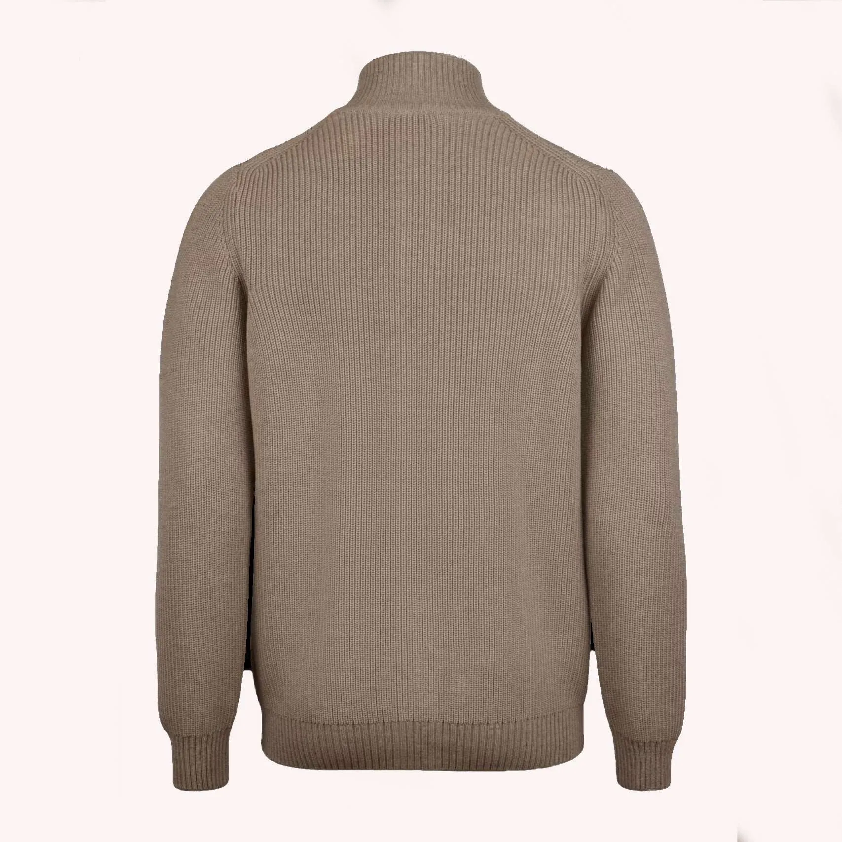 Beige Chunky Merino Wool Cardigan - Stenstroms