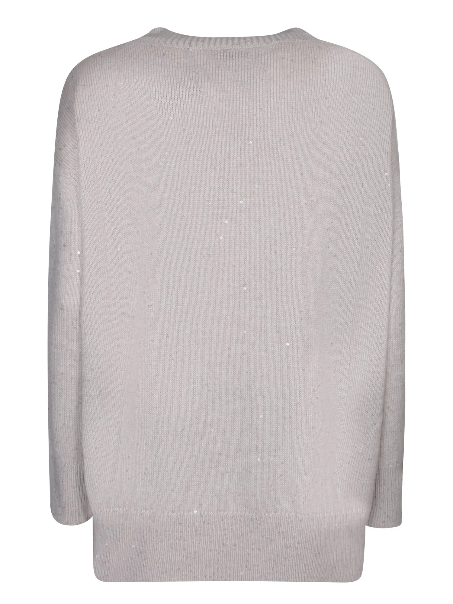 Beige Sequin Sweater