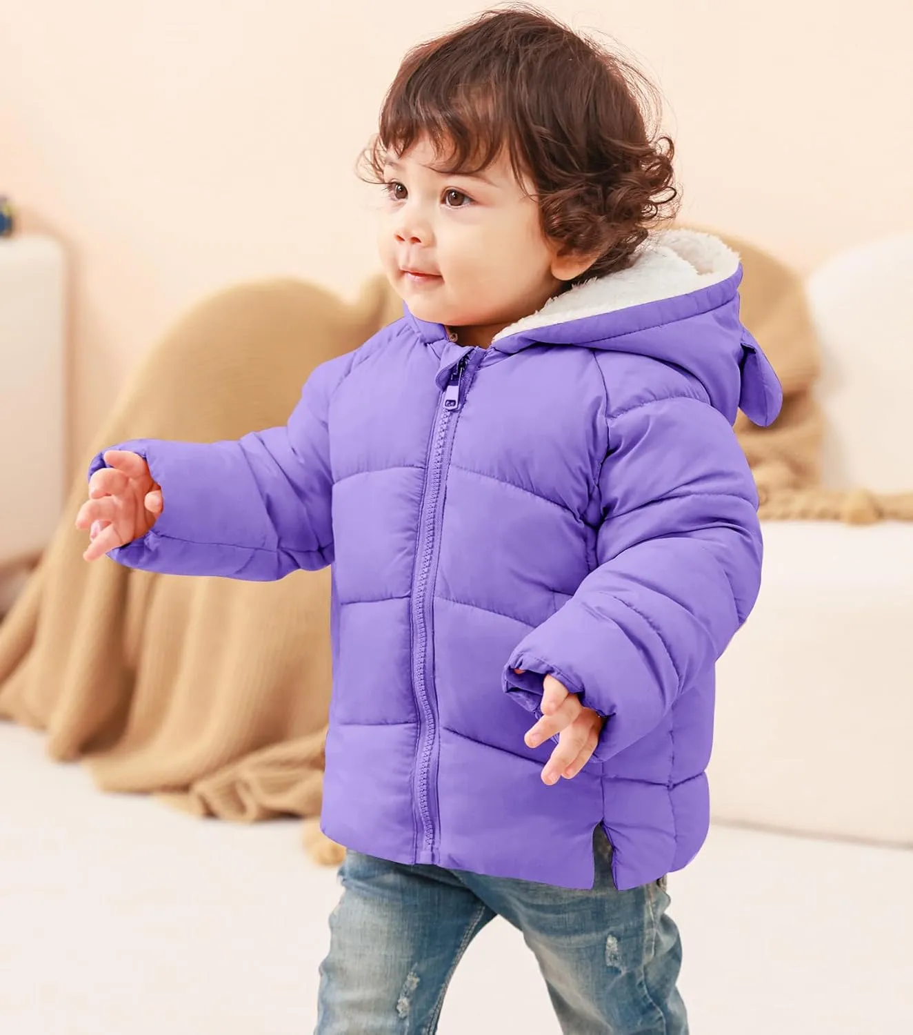 BFUSTYLE Baby Girls Boys Winter Coat Warm Fleece Jacket for Toddler Kids 6M-5T