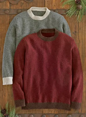 Bird’s-eye Lambswool Sweater FINAL SALE (No Returns)