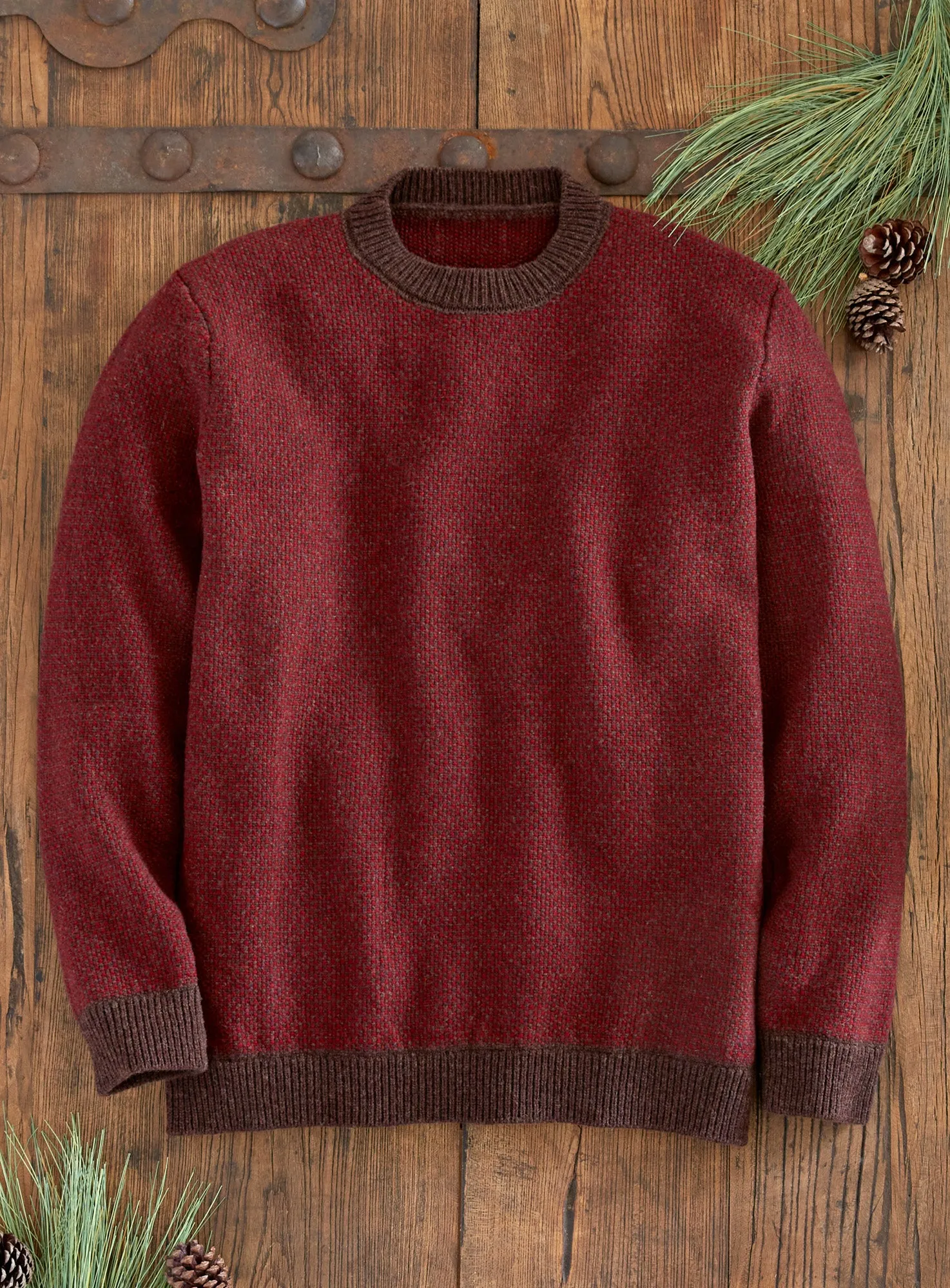 Bird’s-eye Lambswool Sweater FINAL SALE (No Returns)