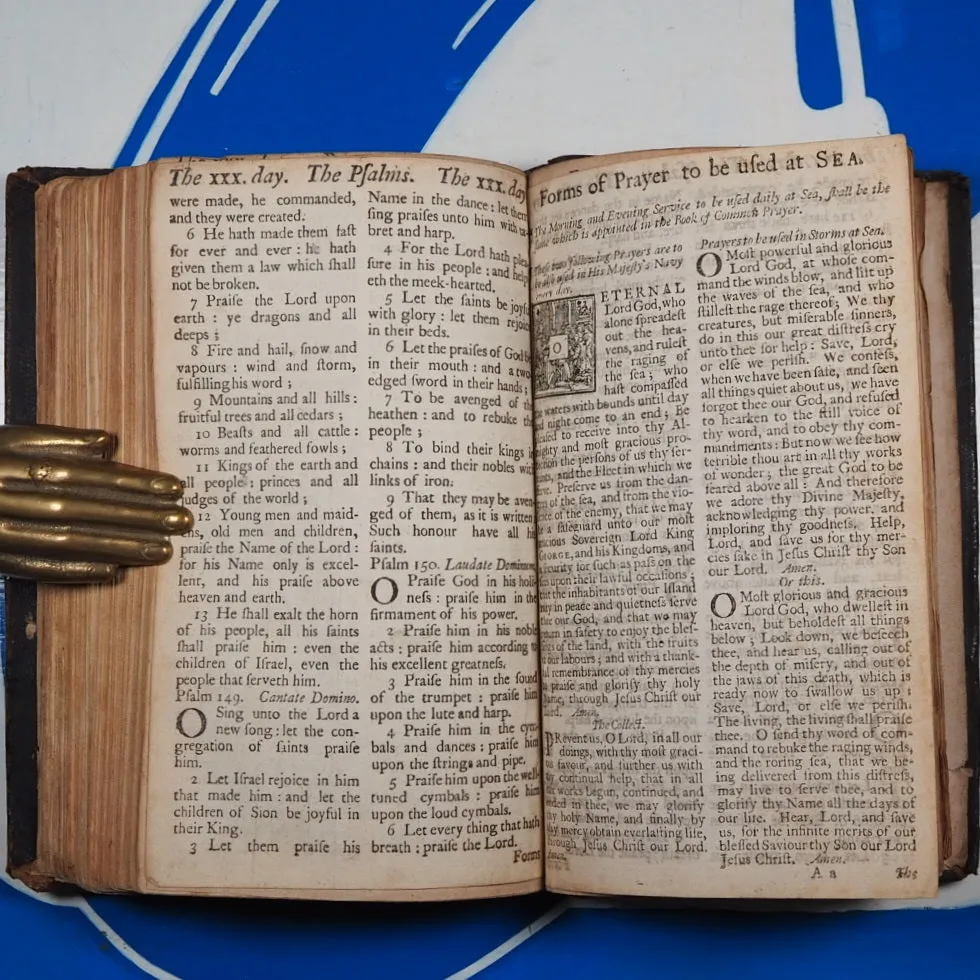 Book of common prayer, and...Psalter or Psalms of David.Church of England>>RARE QUEEN ANNE PRAYER BOOK AND PSALTER with ASSOCIATION<< Publication Date: 1701 Condition: Good
