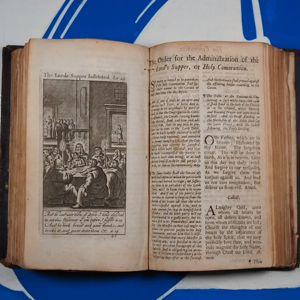Book of common prayer, and...Psalter or Psalms of David.Church of England>>RARE QUEEN ANNE PRAYER BOOK AND PSALTER with ASSOCIATION<< Publication Date: 1701 Condition: Good