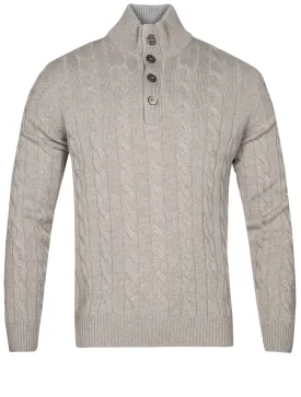 Cable Knit Sweater Beige