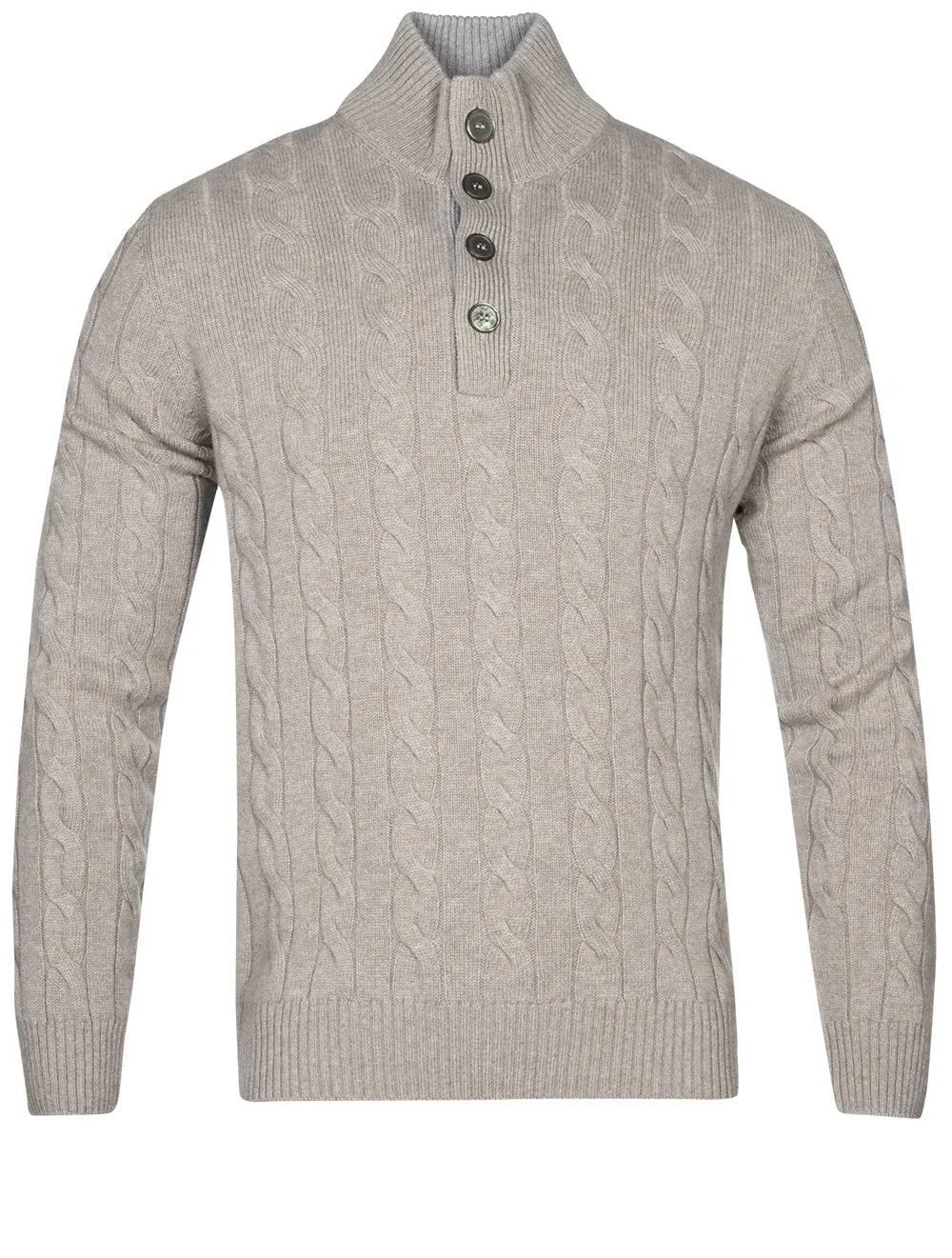 Cable Knit Sweater Beige
