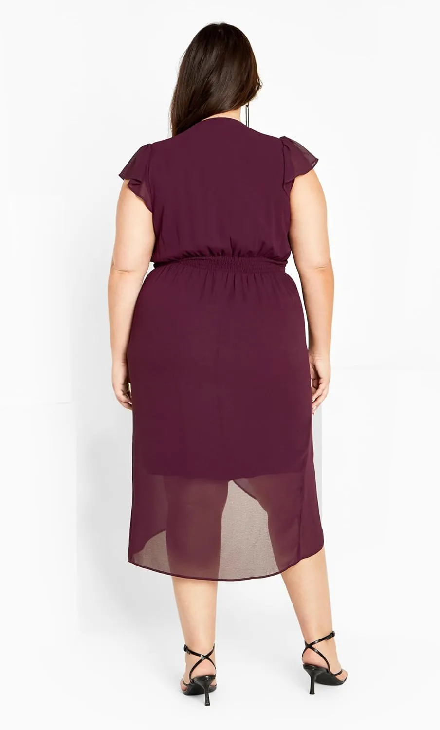 City Chic Women's Wrap Swing Dress