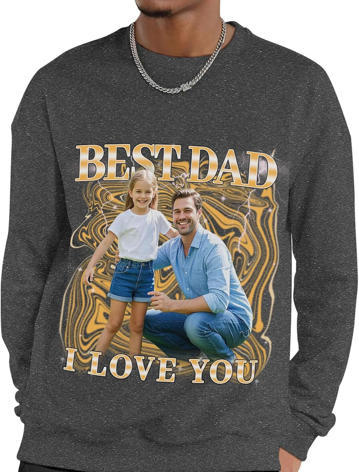 Custom Dad Shirts for Men, Personalized Dad T-Shirt with Kids Name, Customized Father's Day Birthday Gifts, Made in USA