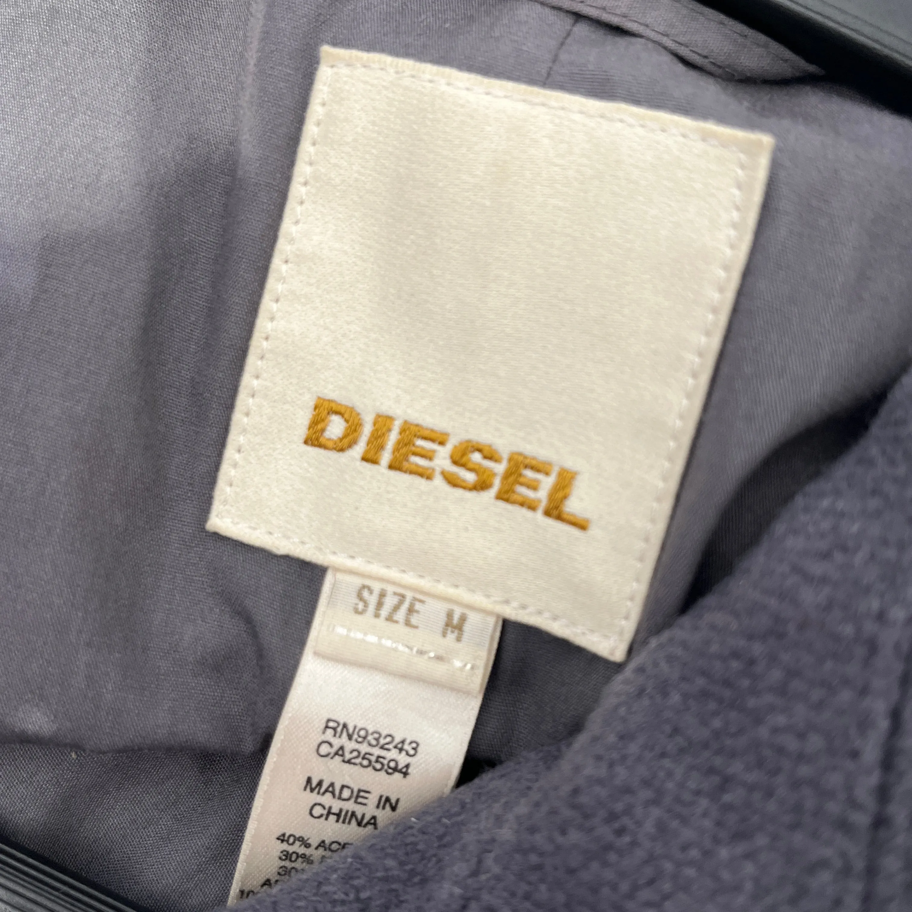 DIESEL/Trench Coat/M/Wool/GRY/