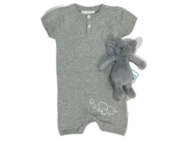 Elephant sweater knit one piece 6-9 months with beautiful embroidery