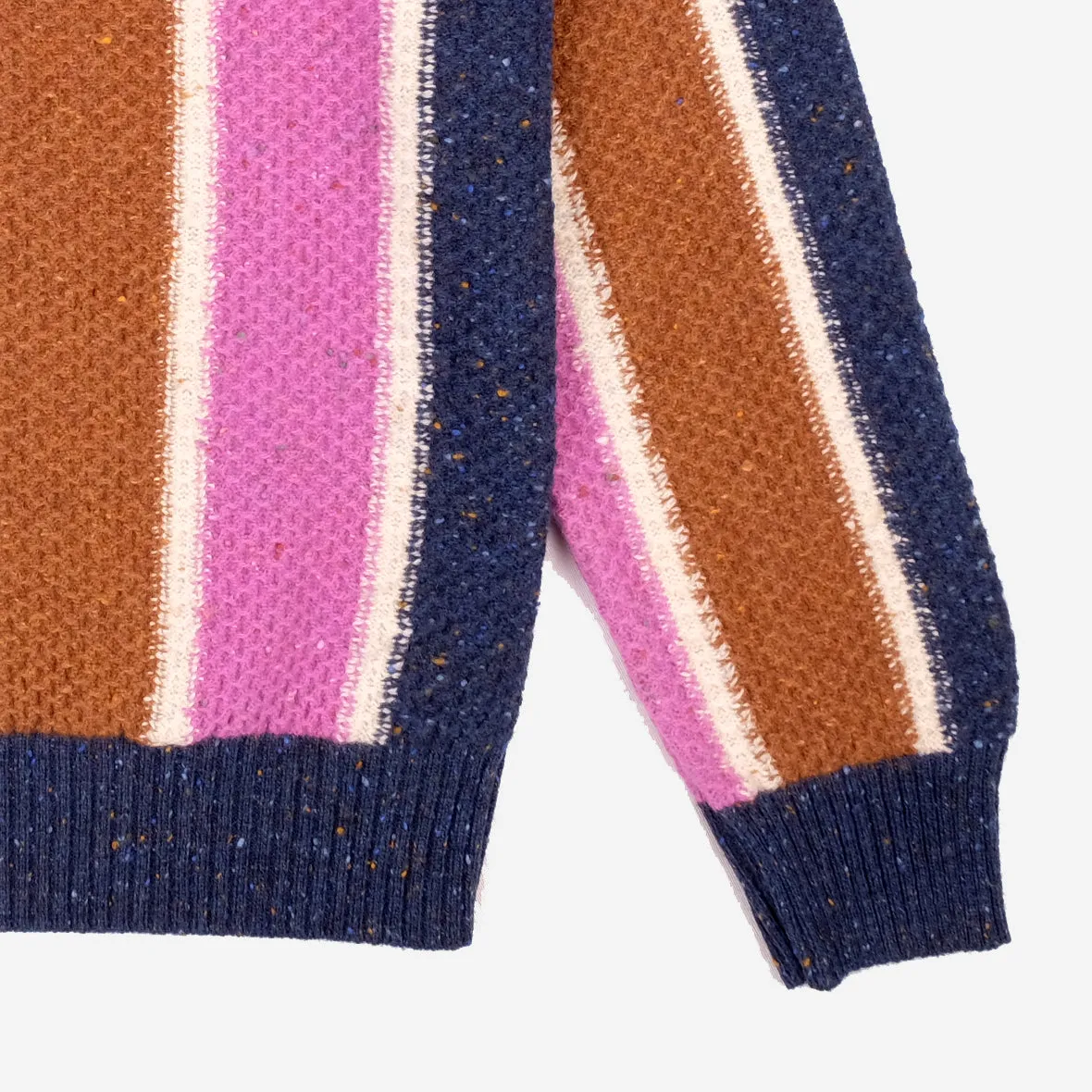 Fort Donegal Merino Wool Cardigan - Multi Stripe