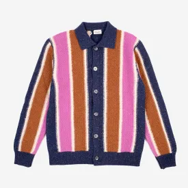 Fort Donegal Merino Wool Cardigan - Multi Stripe