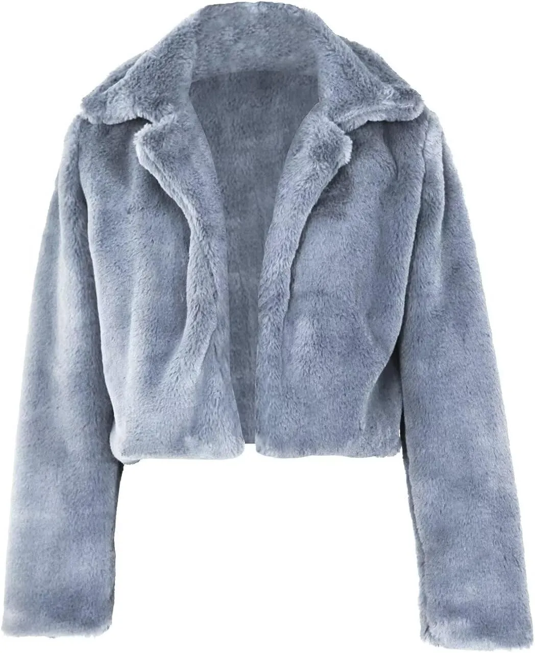 JURIS Ladies Fur Coats Fur Coat - A Stylish Winter Essential Faux Fur Cardigan Short Jacket Women's Plush Jacket