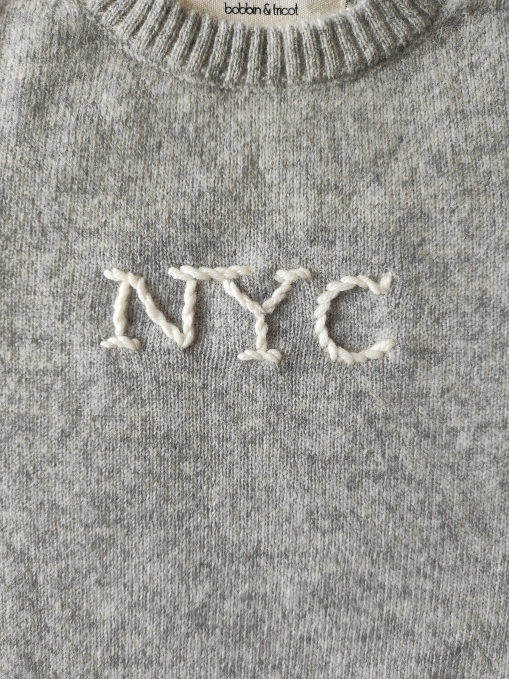 KIDDO SWEATER GREY <br> - TO PERSONALIZE -