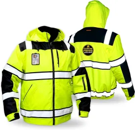 KwikSafety Reflective Jackets | Men's Insulated Hi Vis Work Bombers | Yellow, Orange, Multicolor