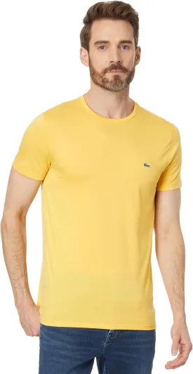 Lacoste Men's Short Sleeve Pima Jersey Crew Neck Tee