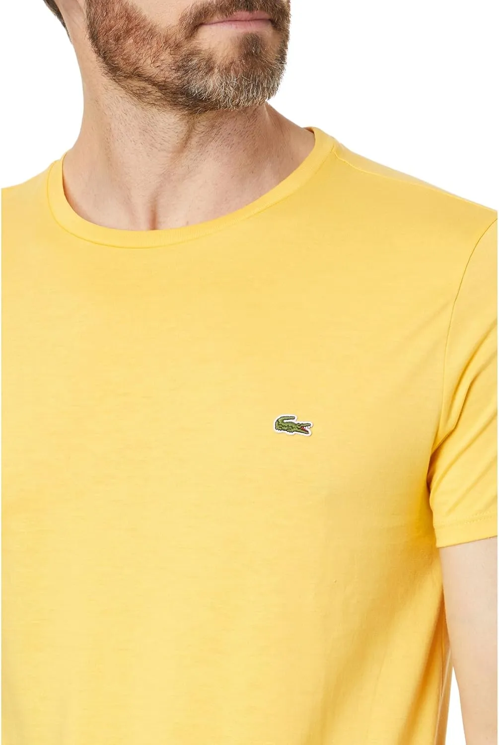 Lacoste Men's Short Sleeve Pima Jersey Crew Neck Tee