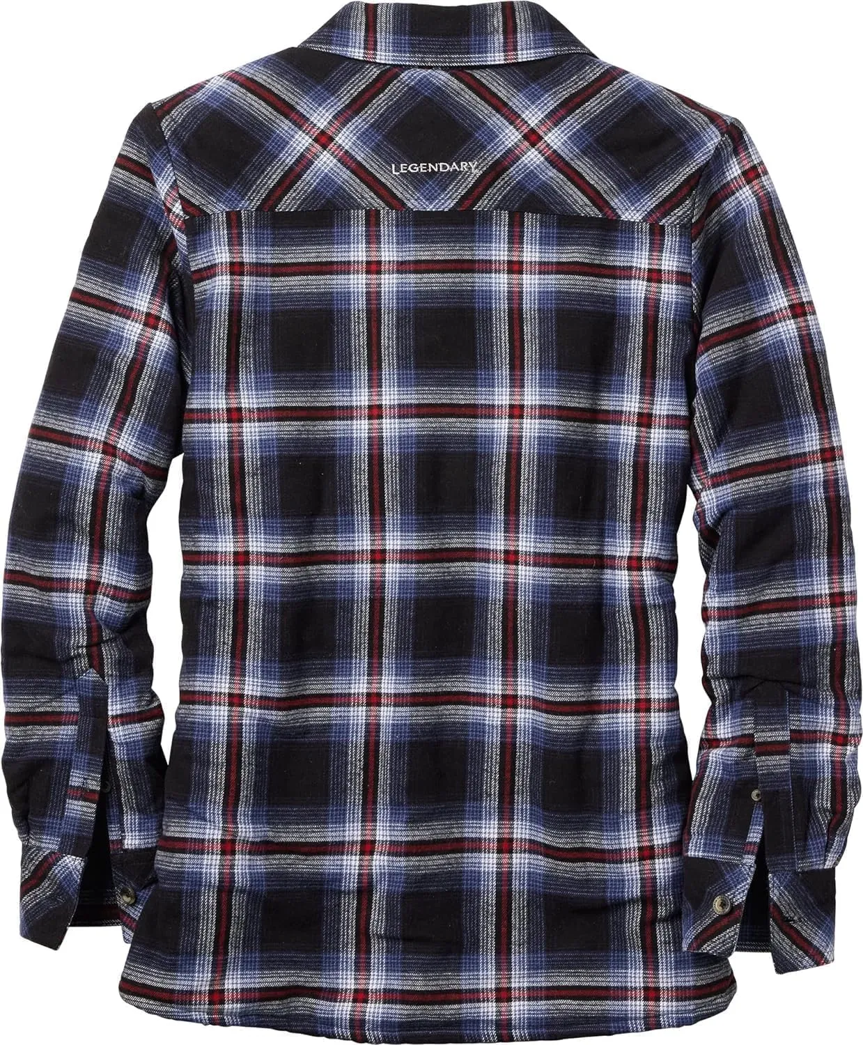Legendary Whitetails Women's Open Country Flannel Shacket Sherpa Lined Plaid Fleece Shirt Jacket Ladies Western Clothing Coat