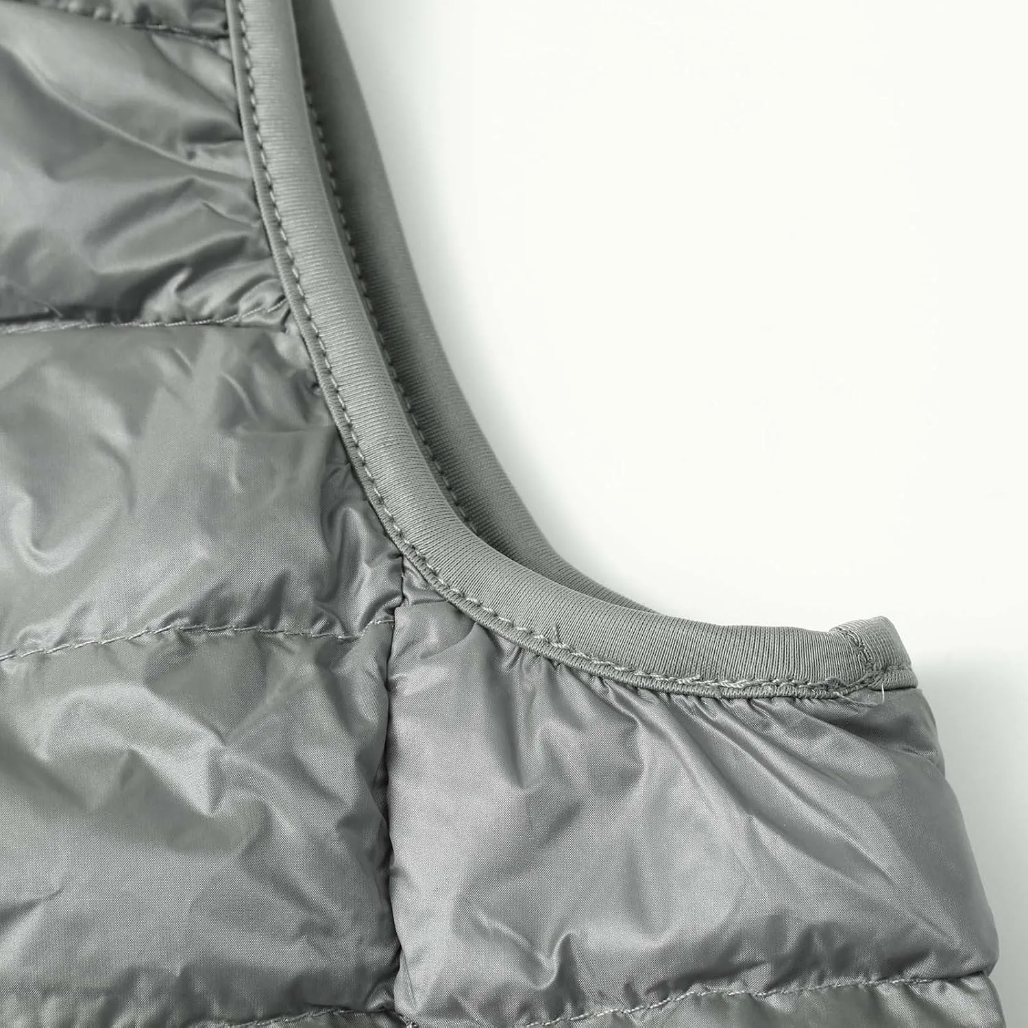 Mens Lightweight Insulated Puffer Vest Stand Collar Sleeveless Jacket Warm Down Outerwear for Work Travel