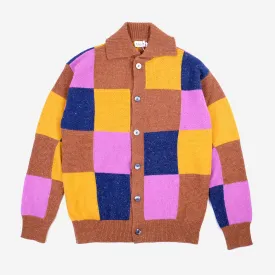 Newman Donegal Patch Merino Wool Cardigan - Multi