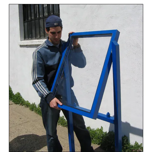 Outdoor Weather Warrior Sign Holder Stand 22x28 | Weatherproof Heavy-Duty for Posters and Signs