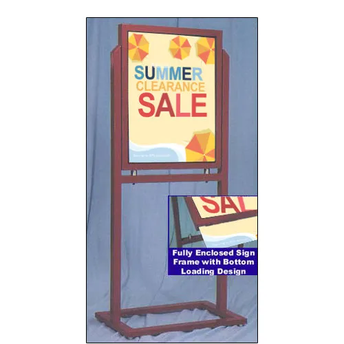 Outdoor Weather Warrior Sign Holder Stand 22x28 | Weatherproof Heavy-Duty for Posters and Signs