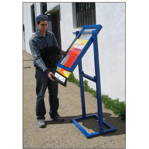 Outdoor Weather Warrior Sign Holder Stand 22x28 | Weatherproof Heavy-Duty for Posters and Signs