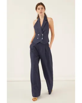 Palmer High Waist Wool Trouser