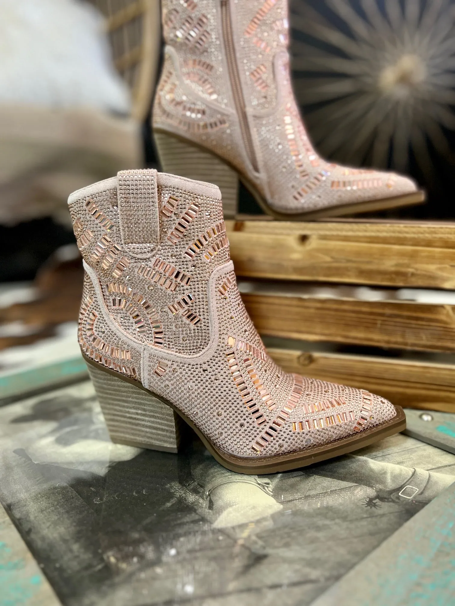 Rose Gold Maze of Life Booties