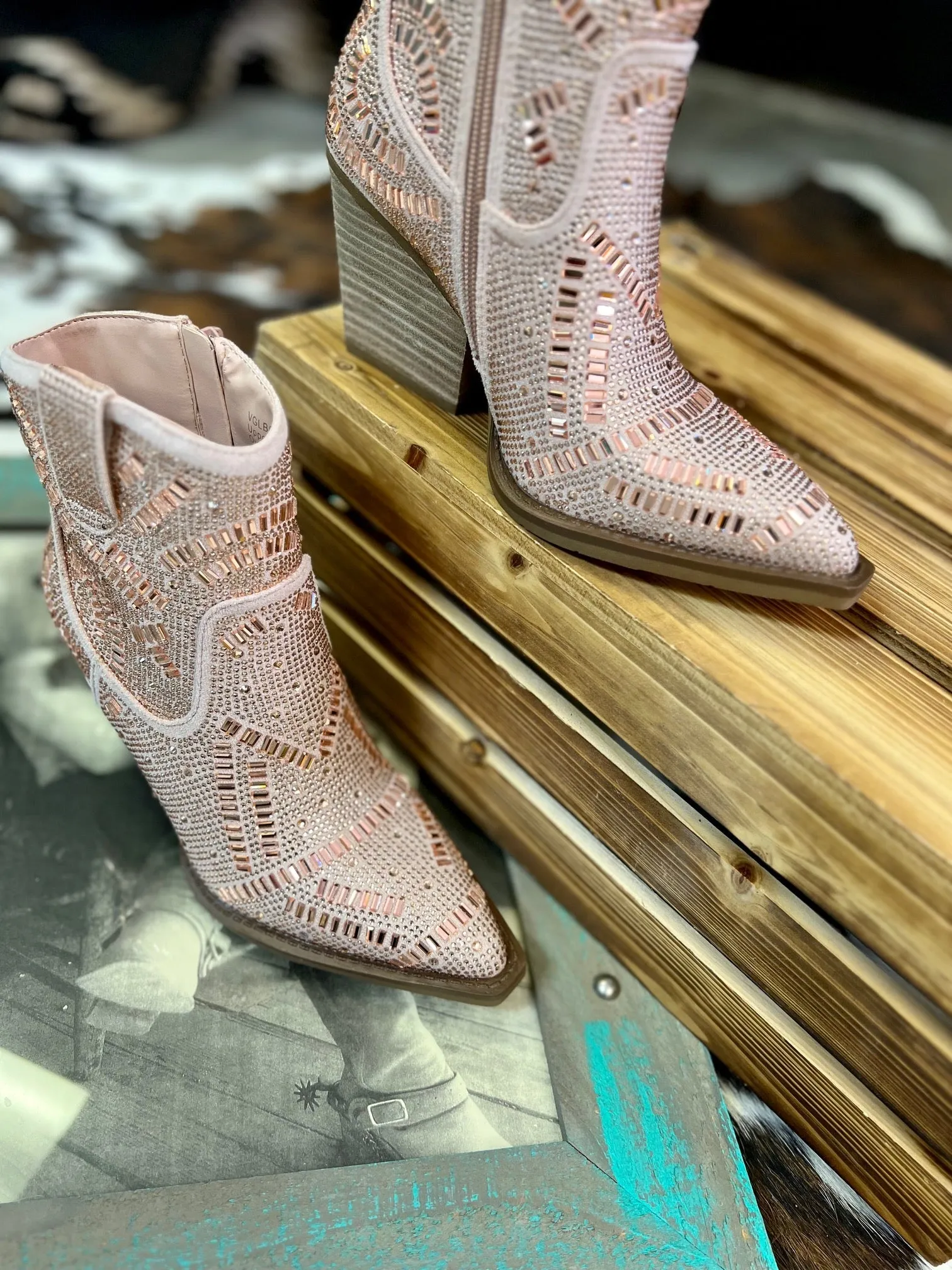 Rose Gold Maze of Life Booties