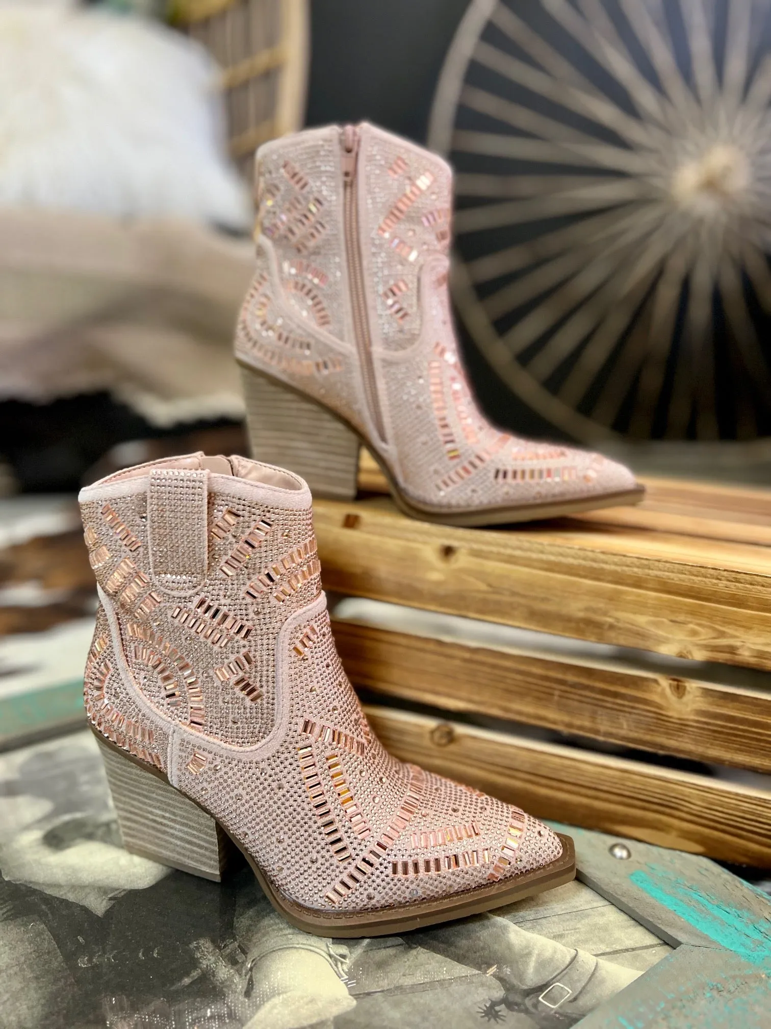 Rose Gold Maze of Life Booties