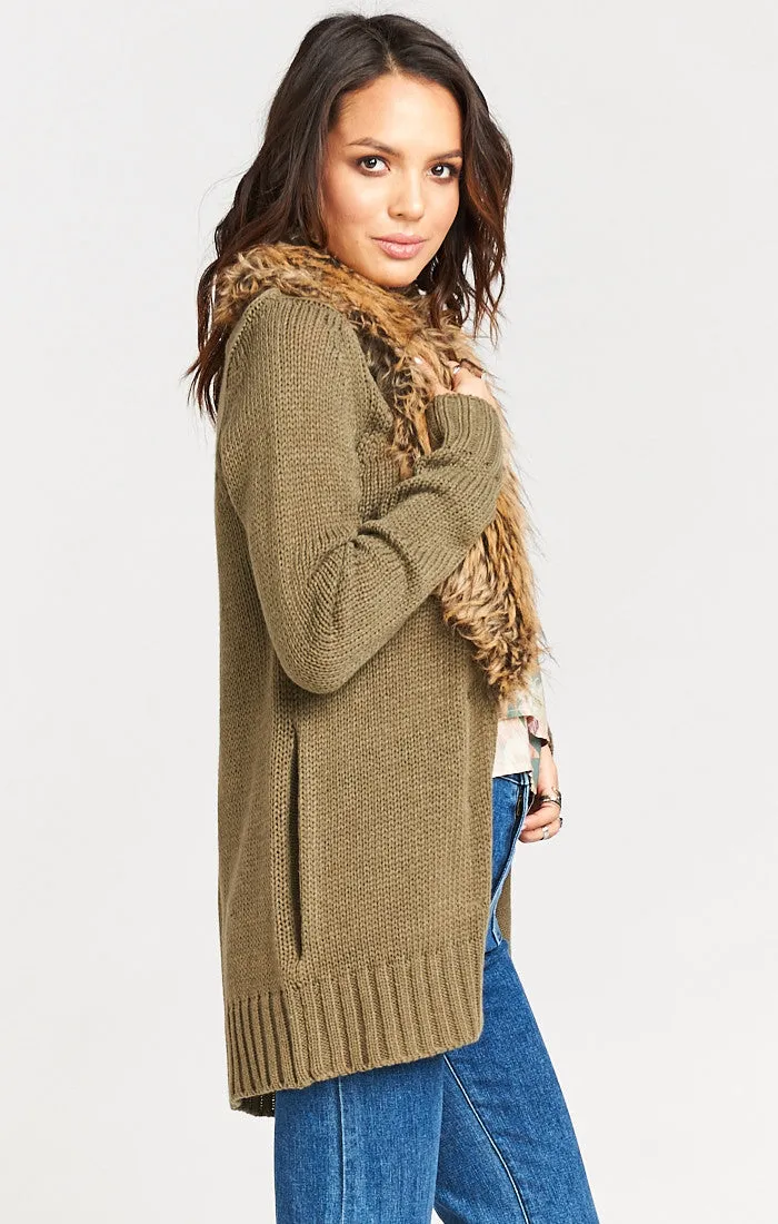 Show Me Your Mumu Kenn Cardigan Moss Knit