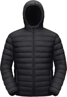 TACVASEN Men's Hooded Puffer Water-Repellent Down Alternative Jacket Insulated Lightweight Windbreaker Quilted Coat
