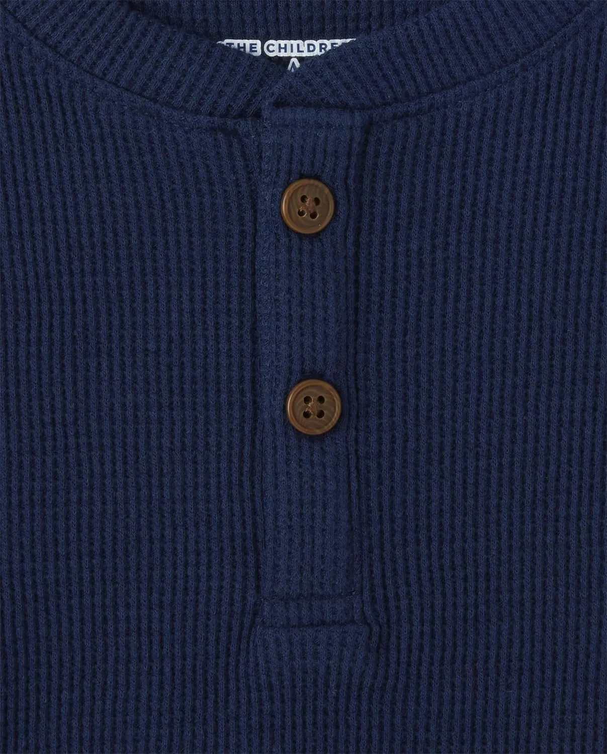 The Children's Place Boys' and Toddler Long Sleeve Thermal Henley Shirt