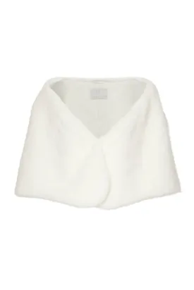 UNREAL FUR Yasmine Wrap Fur Stole (White)