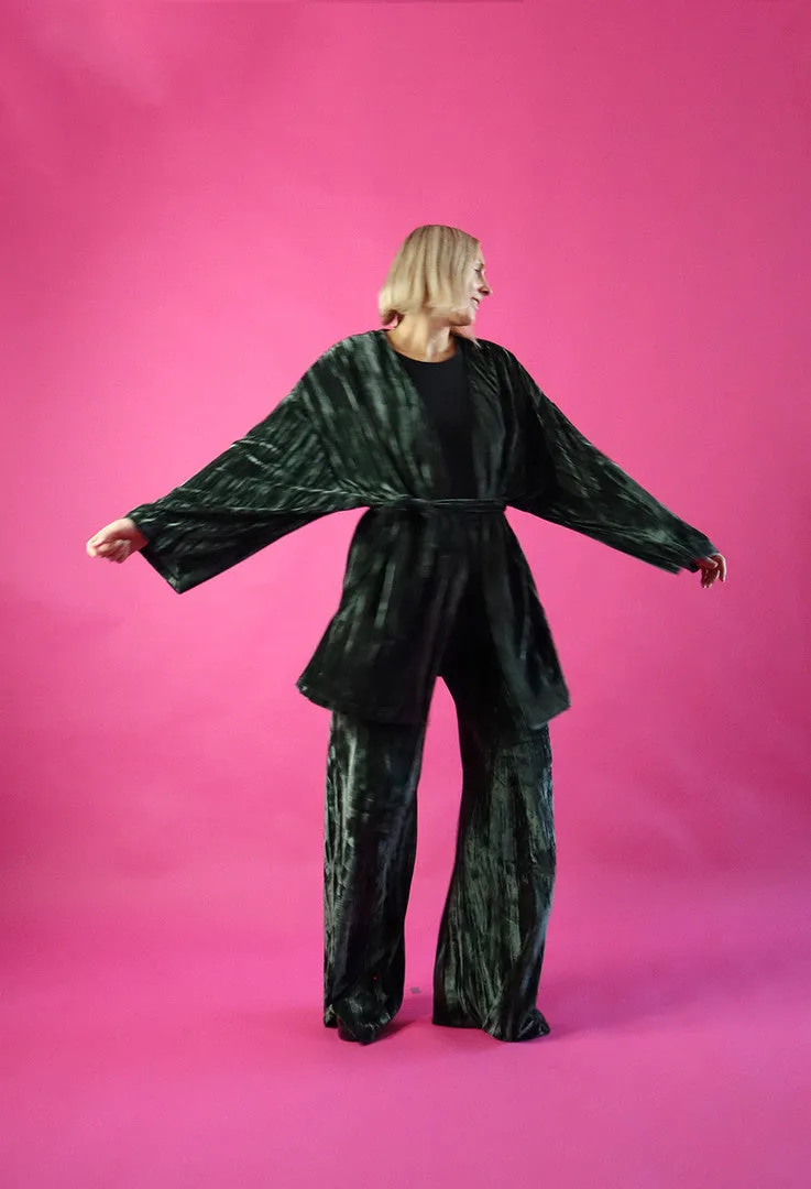 Velvet Pants Forest Green