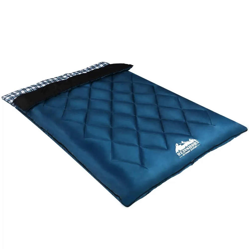 Weisshorn Sleeping Bag Double Pillow - Thermal Sleeping Bag - Blue