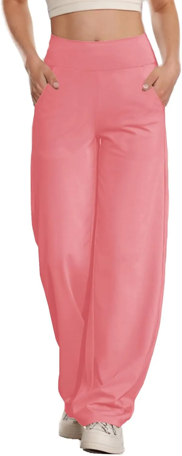Women Loose Fit Pants Pants for Women High Cut Flare Wide Leg Basic Long Bootcut Leg Fall Summer Pants 2024