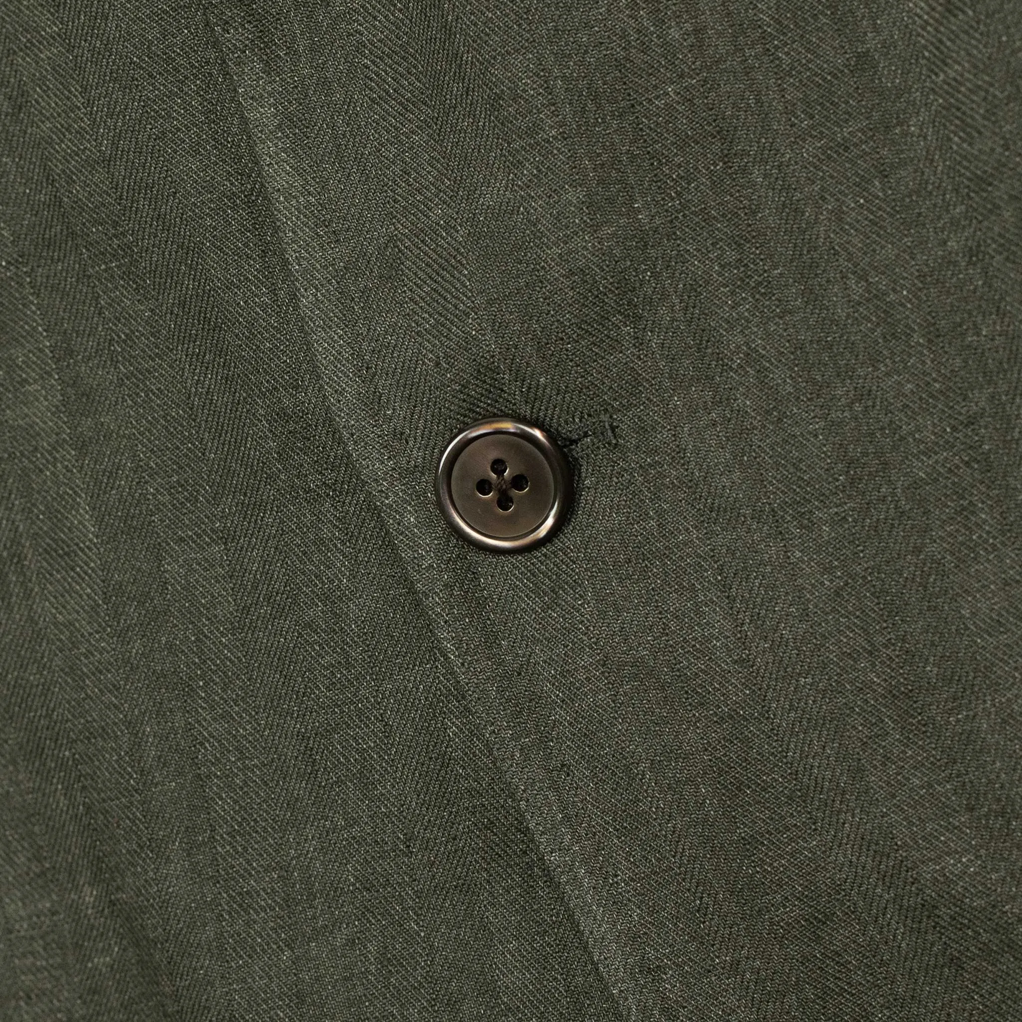 x Sartoria Carrara: ultra-light unlined sport coat in green washed linen herringbone