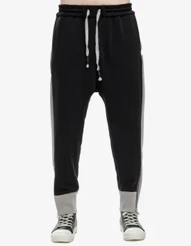 Zip-Cuff Contrast Pants